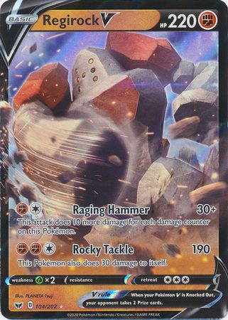 Regirock V - 104/202 - Ultra Rare