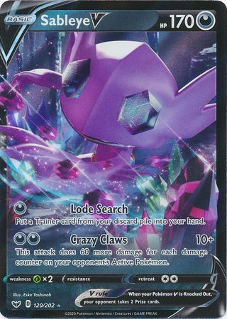 Sableye V - 120/202 - Ultra Rare