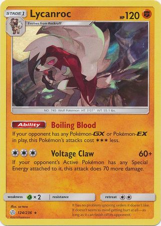 Lycanroc 124/236 HOLO RARE