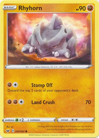 Rhyhorn - 97/202 - Common