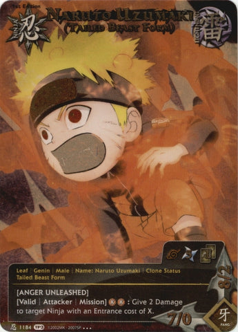 Naruto Uzumaki (Tailed Beast From) 1184 SUPER RARE