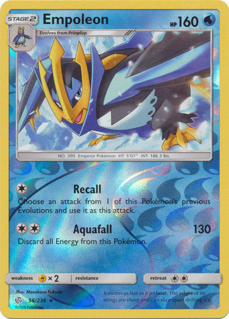 Empoleon 56/236 REVERSE HOLO RARE