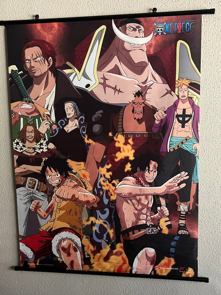 One Piece Marineford Group Wall Scroll – Strictly Animez