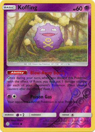 Koffing 76/236 REVERSE HOLO COMMON