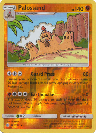 Palossand 127/236 REVERSE HOLO RARE