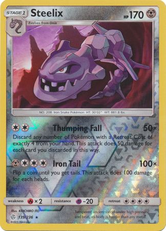 Steelix 139/236 REVERSE HOLO RARE