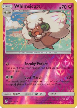 Whimsicott 148/236 REVERSE HOLO RARE